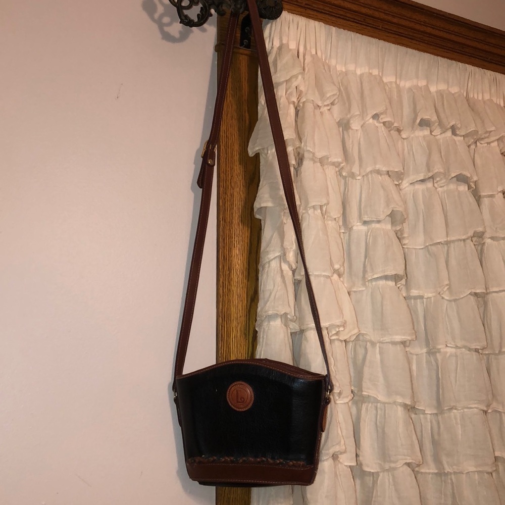 Vintage leather Lorenzo crossbody purse